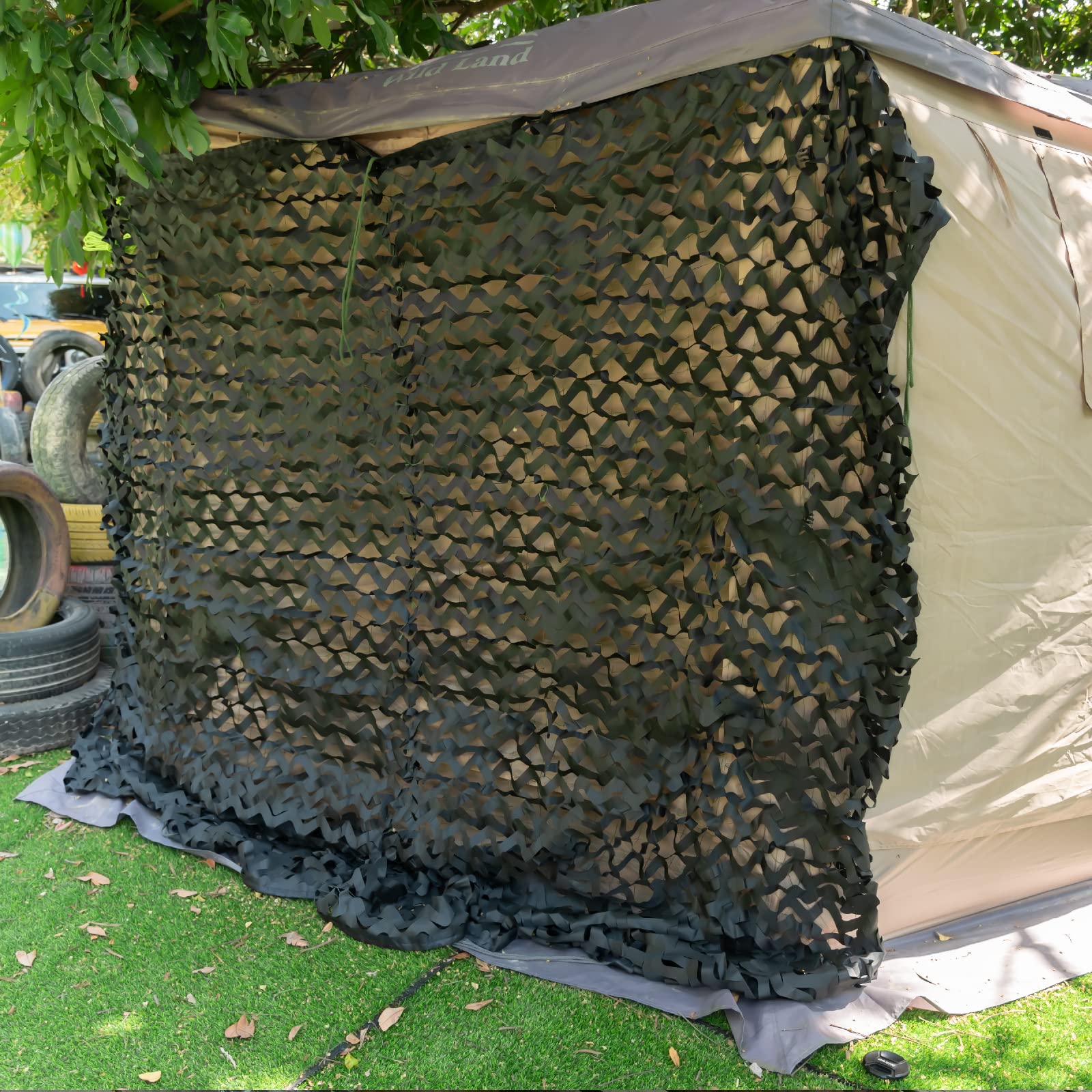 Sitong - Filet de camouflage 150 D pour sol/cache/chasse/oiseaux