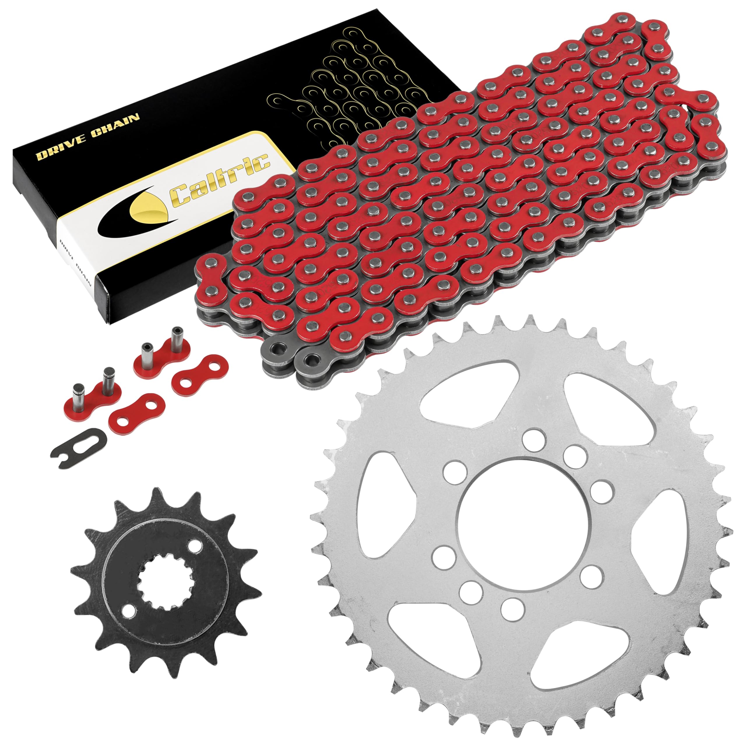 Chain Suzuki 400 2003 Caltric 520 Chain & Sprocket Kit For Suzuki