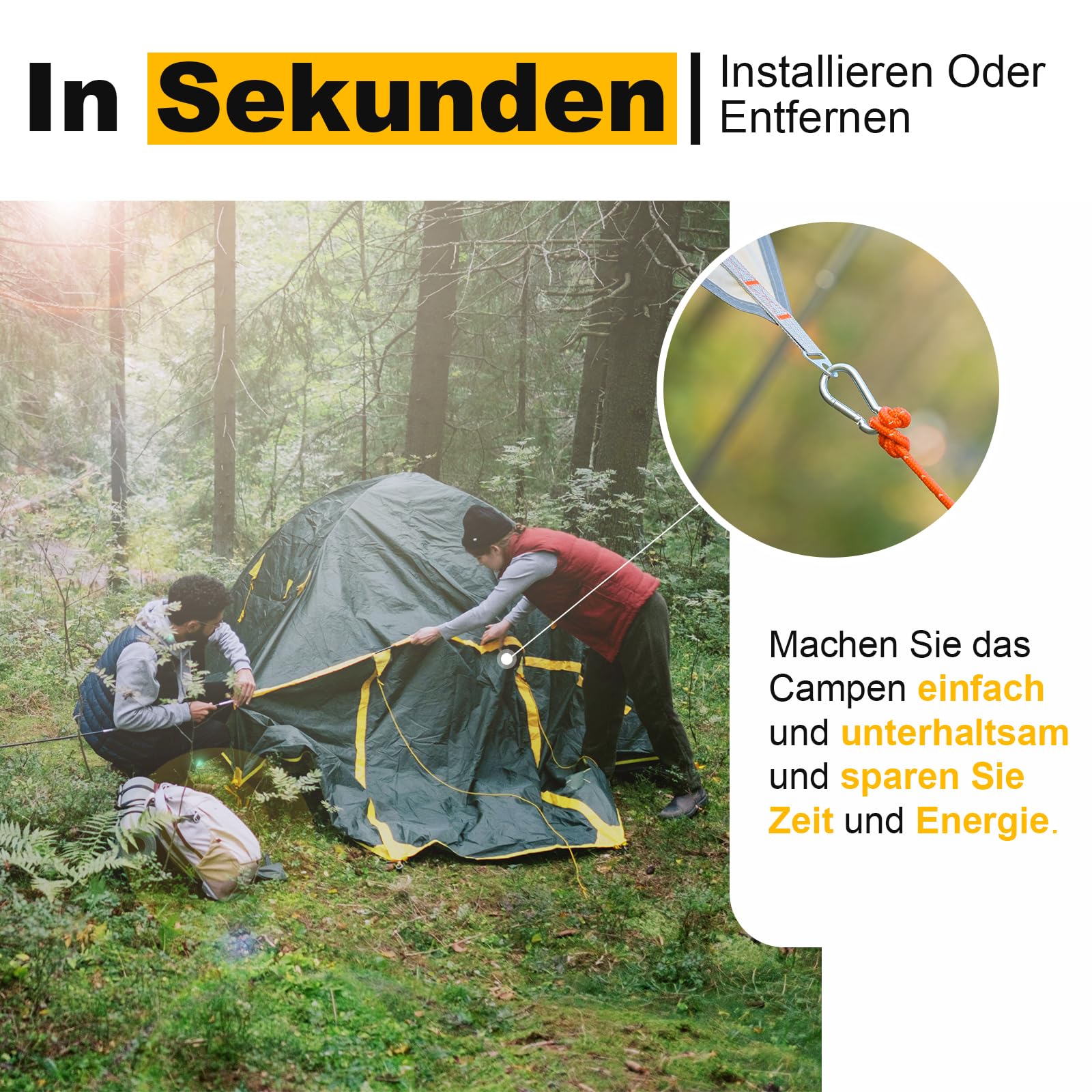 Cveenk 4 Stück 13ft/4M Reflektierend Abspannseile Seil mit Seilspanner, Φ 4mm Nylonschnur Zeltschnur Spannschnur Camping Seil mit Seilratsche für Zelt Sonnensegel Zeltplane Camping (Grün) Sport & Freizeit