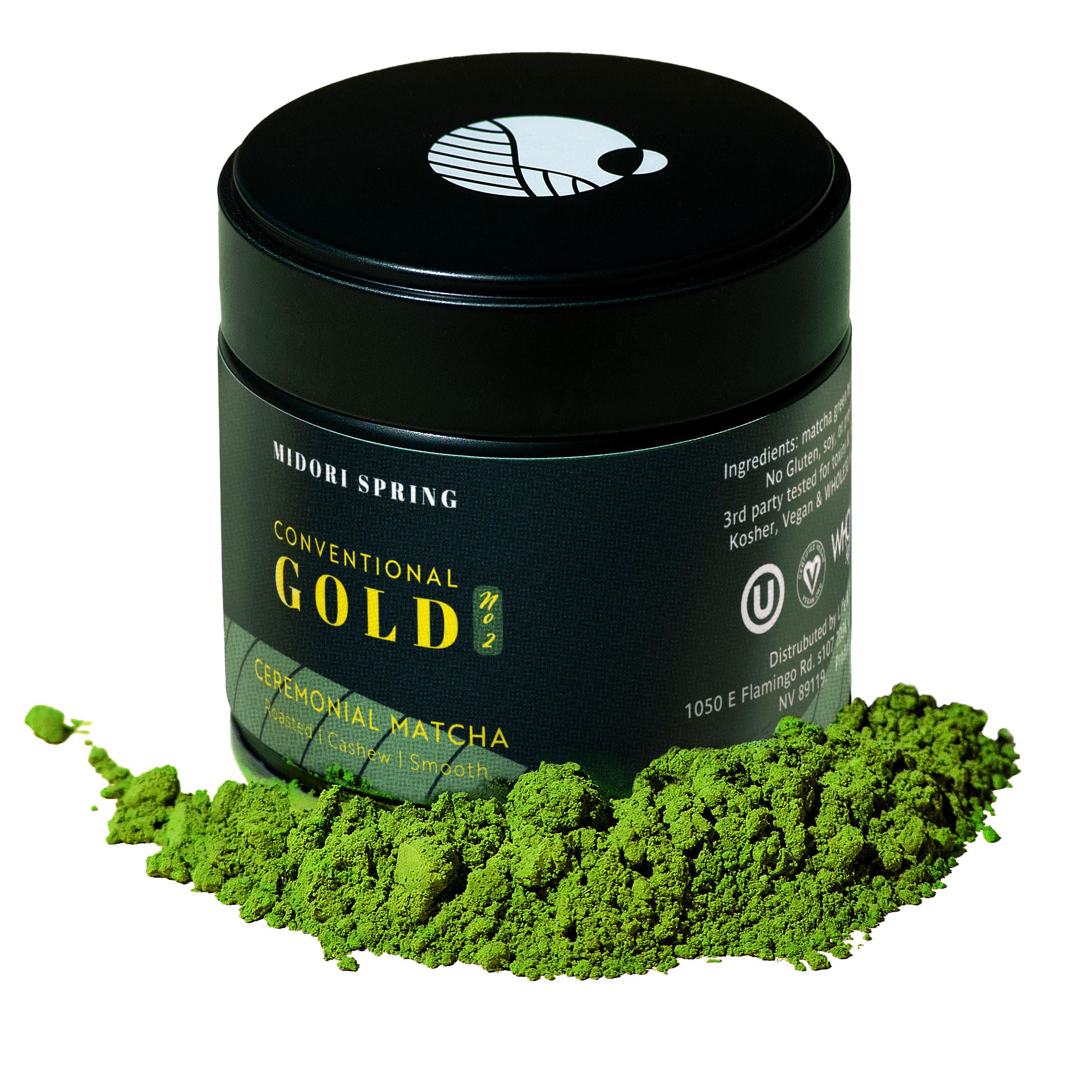 Midori Spring Gold No 2 - Conventional Ceremonial Grade Matcha - Smooth Nutty Blend Japanese Green Tea Powder