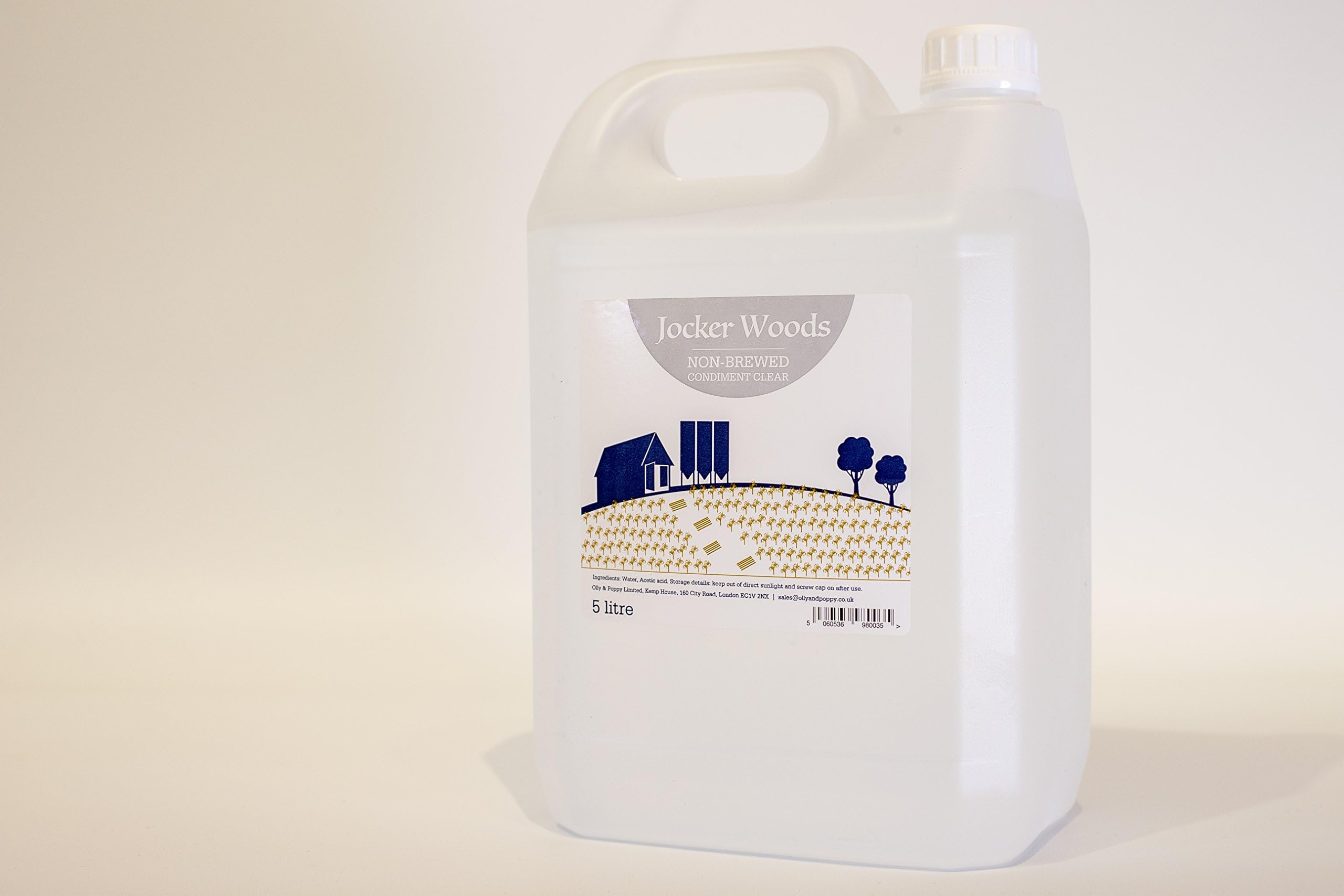 Jocker Woods 10 litres - White Vinegar for Cooking, Baking, Cleans Grime, Pickling, Marinating, Cleans Surfaces, Food Grade, Cleaning, Limescale Removal, Window Cleaning