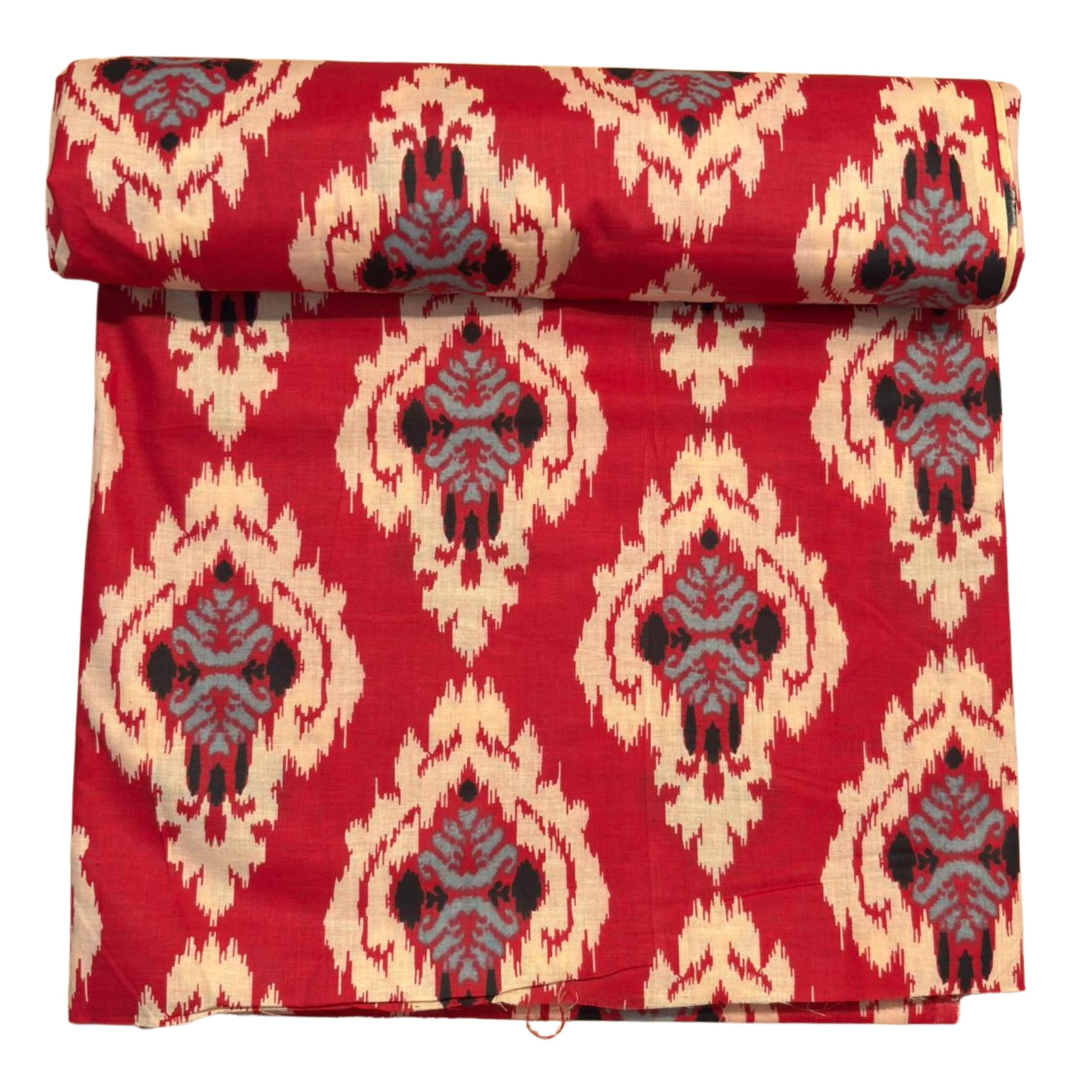 5 Meter Pure Cotton Unstitched Jaipuri Handmade Digital Printed Fabric Material for Women Kurta/Blouse/Palazzos/Piece Material for Women’s (Red Ekat)-picture-27