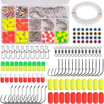 Pompano Rigs Saltwater Fishing Surf Fishing Rigs Lure Making Kit Bottom Rig Parts Rig Floats Fishing Beads Circle Hooks Surf Fishing Accessories