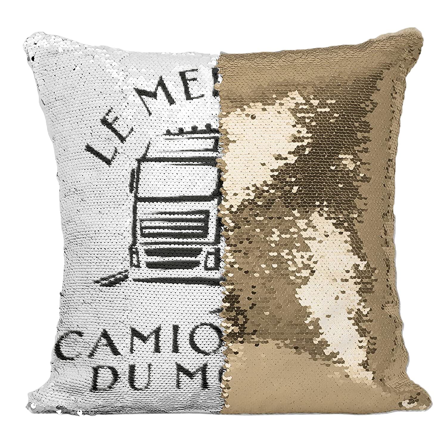 Coussin Sequin Doré Camionneur pour soulager le dos et décorer le camion