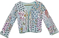 Handmade Unisex Kantha Patchwork Jacket - Bohemian Indian Cotton Quilted Coat for Women & Men