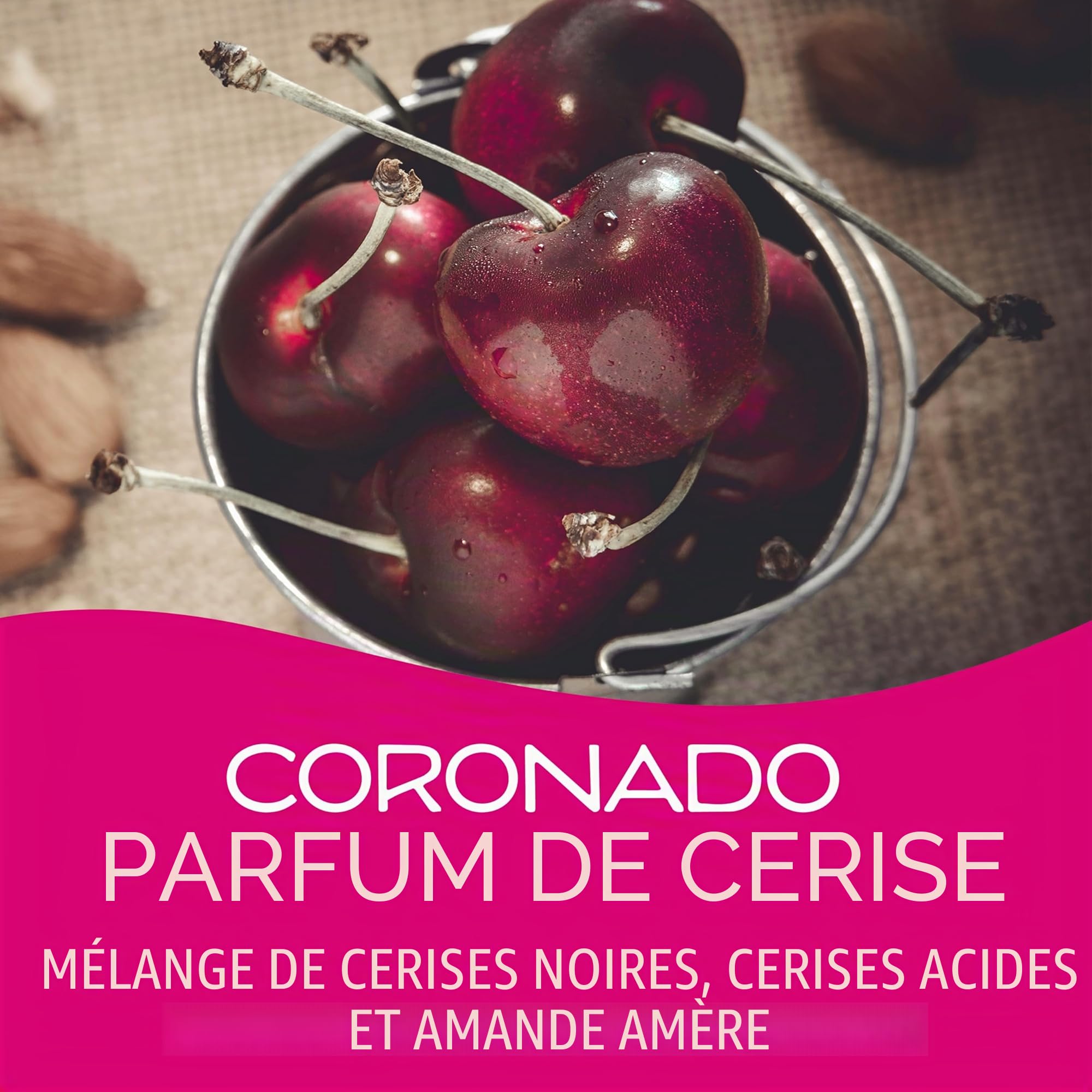 DÉSODORISANT POUR VOITURE CS SCENTS CORONADO CHERRY, ['noir', 'rose'], 3.5 g (Lot de 12)