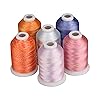 Amazon.com: Threadart Variegated Polyester Embroidery Thread - 40wt ...