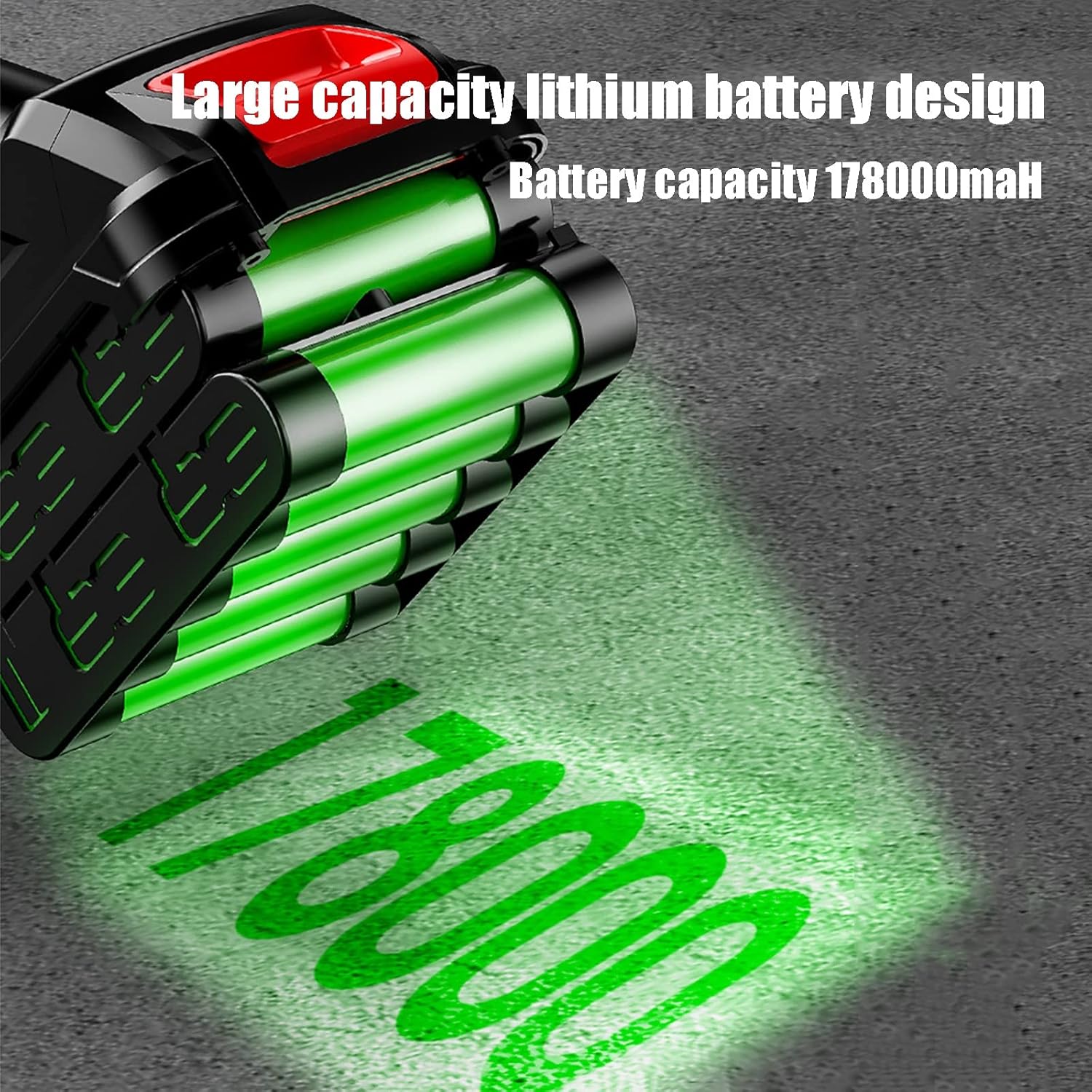 Tile Vibration Machine, Hand-held Tile Vibrator Automatic Leveling Machine, Pure Copper Double Motor, Power Recovery Design, 6 Gears Tile Tiler Machine, 20V 178000mAH Battery (Size : 1 Battery) ()