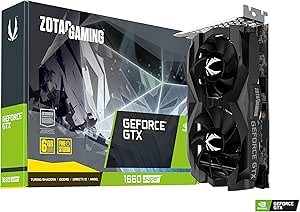 ZOTAC Gaming GeForce GTX - Tarjeta gráfica (GeForce GTX 1660 Super Twin Fan, 6 GB GDDR5, 192-bit, 1785 MHz, 8 Gbps, PCI Express 3.0)