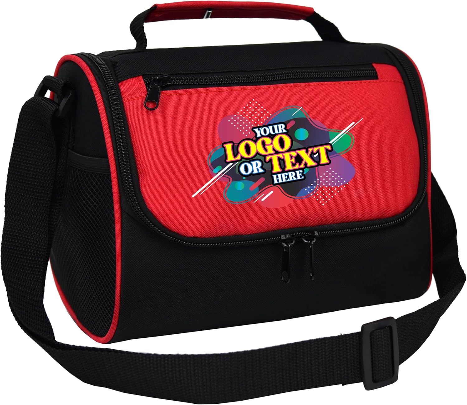 Custom Soft Cooler Bag - Personalize Your Insulated Bag | for Corporate Events or Gifts - Leak Proof Customizable Small Portable Lunch Cooler Bag Holds 8 Beer Cans - 9.5 x 7.5 x 6.5