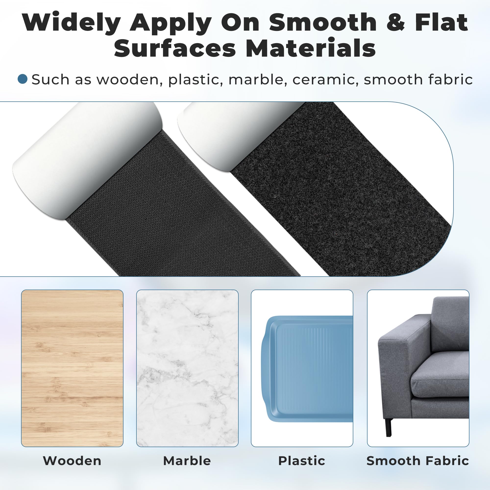 Rutschfeste Couchkissen Band - 15cm X 6m Klettband Für Sofakissen