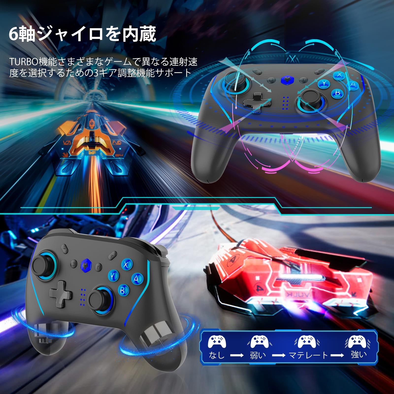 Amazon.co.jp: NBCP（銀狼の刃） Switch コントローラー プロ