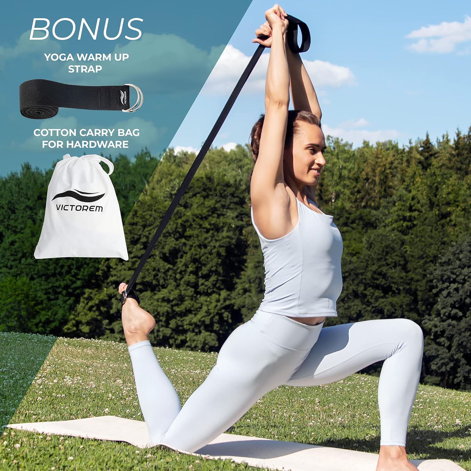 Victorem Aerial Silks - 11 Yards Aerial Silk, Premium Ariel Yoga Hammock, Durable and Low-Stretch Fabric, Yoga Starter Kit for Home, Aerial Rig for All Skill Levels - All Hardware Included