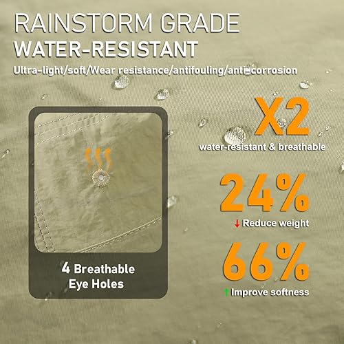 Miniatura 3 de Sombrero de pescador impermeable para mujeres y hombres, sombrero de lluvia UPF 50+ de ala ancha Boonie sombrero de sol plegable verano floppy playa