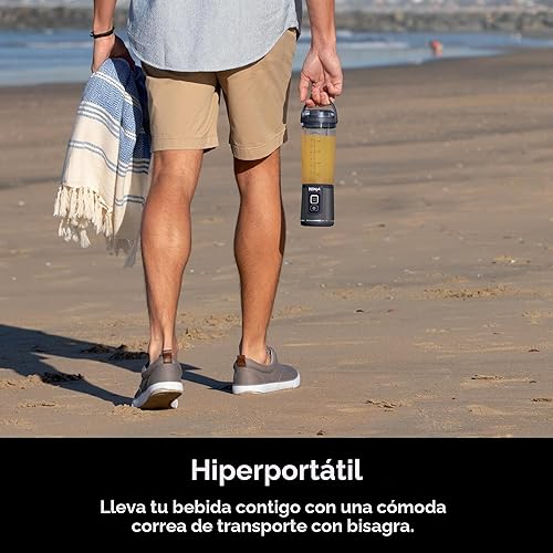 Miniatura 6 de Ninja Blast Batidora portátil, inalámbrica, recipiente de 18 onzas, licuadora personal para batidos y licuados, sin BPA, tapa a prueba de fugas y