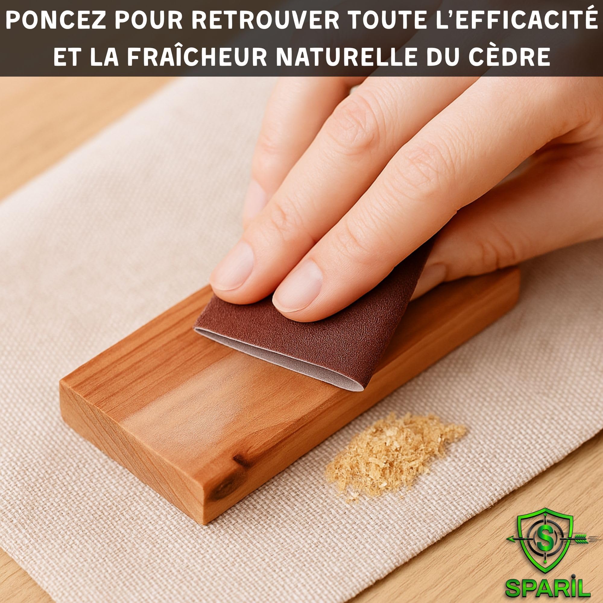Anti Mites Textile Et Vêtements En Bois De Cedre | 17 pcs | Piège Antimites Naturel Bio Parfumé Contre La Mite Pour Protéger vos habits Dans Votre Armoire, Placard, Penderie | Protection Efficace