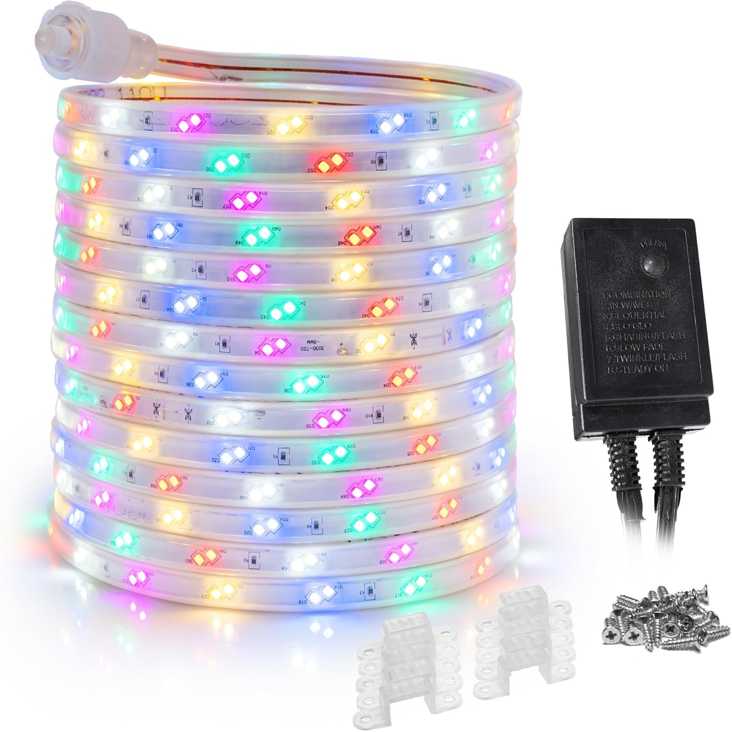 WYZworks LED Strip Lights， 100 ft SMD 5050， Waterproof Color Changing
