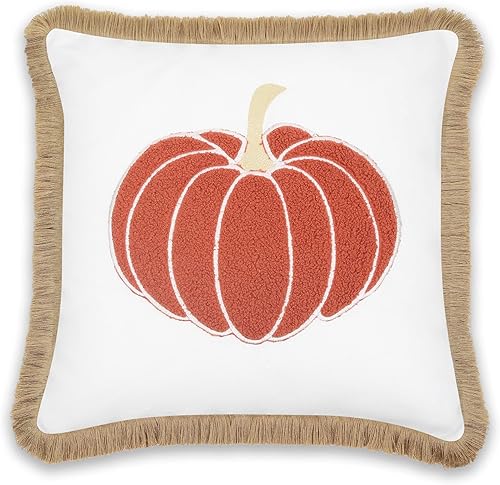 Miniatura 6 de Hofdeco Premium Funda de almohada otoñal para patio interior y exterior, 20 x 20 pulgadas, repelente al agua para patio trasero, sofá, calabaza