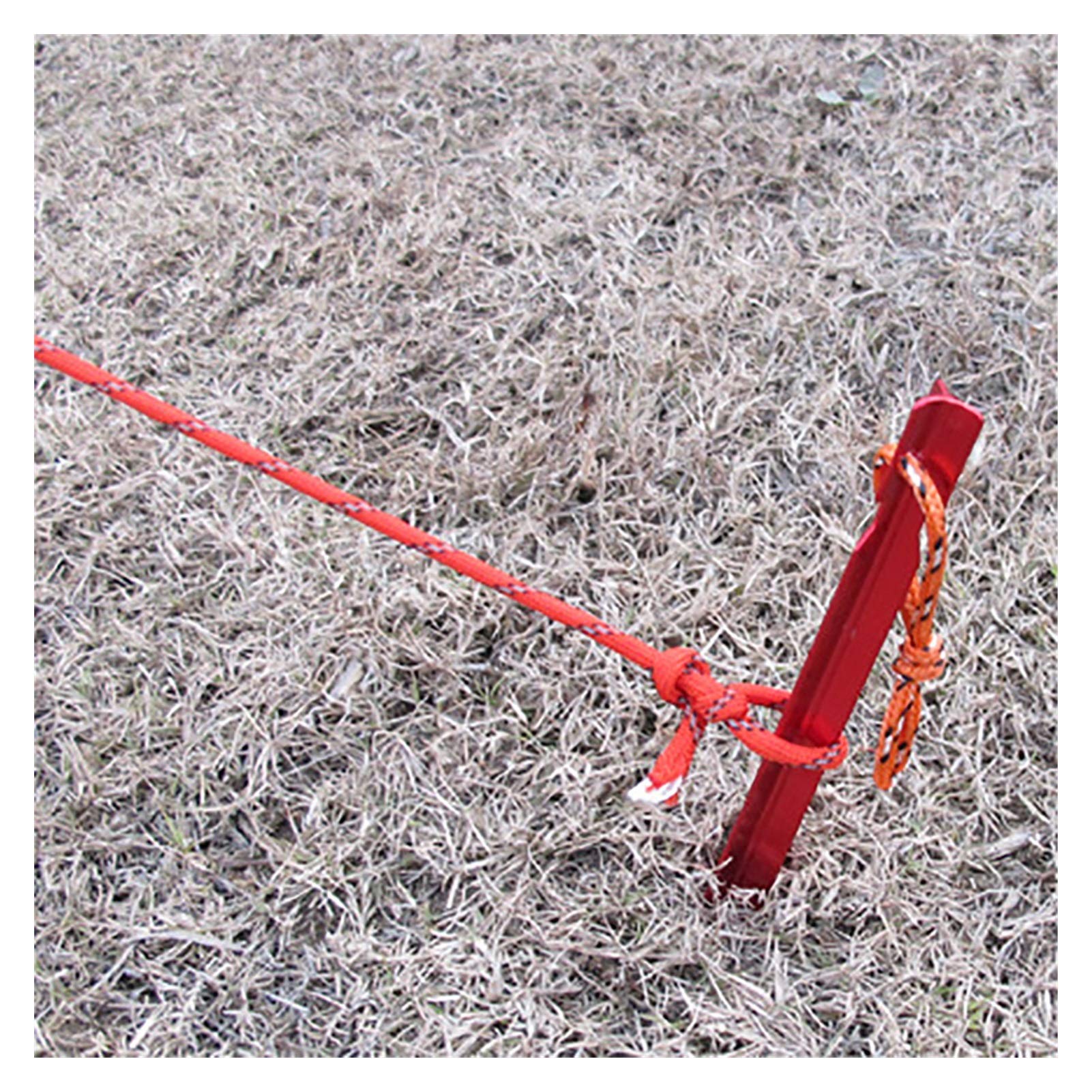 10 piquets de Tente Robustes et durables avec Accessoires de Tente en Corde, équipement de Camping, Voyage en Plein air, piquets de Tente de 18 cm, Clous pour Jardinage, randonnée (Bleu)