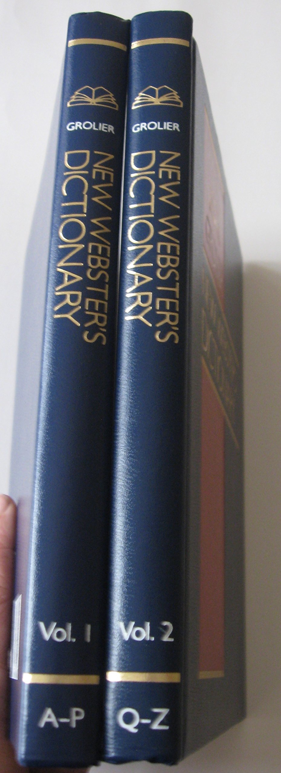 Amazon.com: Grolier New Webster's Dictionary - 1992 - 2 Volume Set