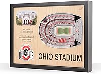 Vista 17 de YouTheFan NCAA Arte de Pared StadiumView de 25 Capas