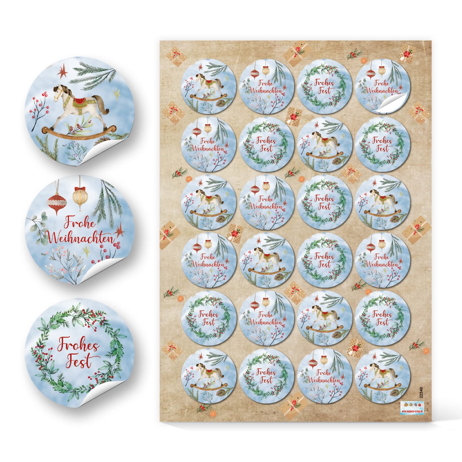 Logbuch-Verlag: Autocollants De Noël