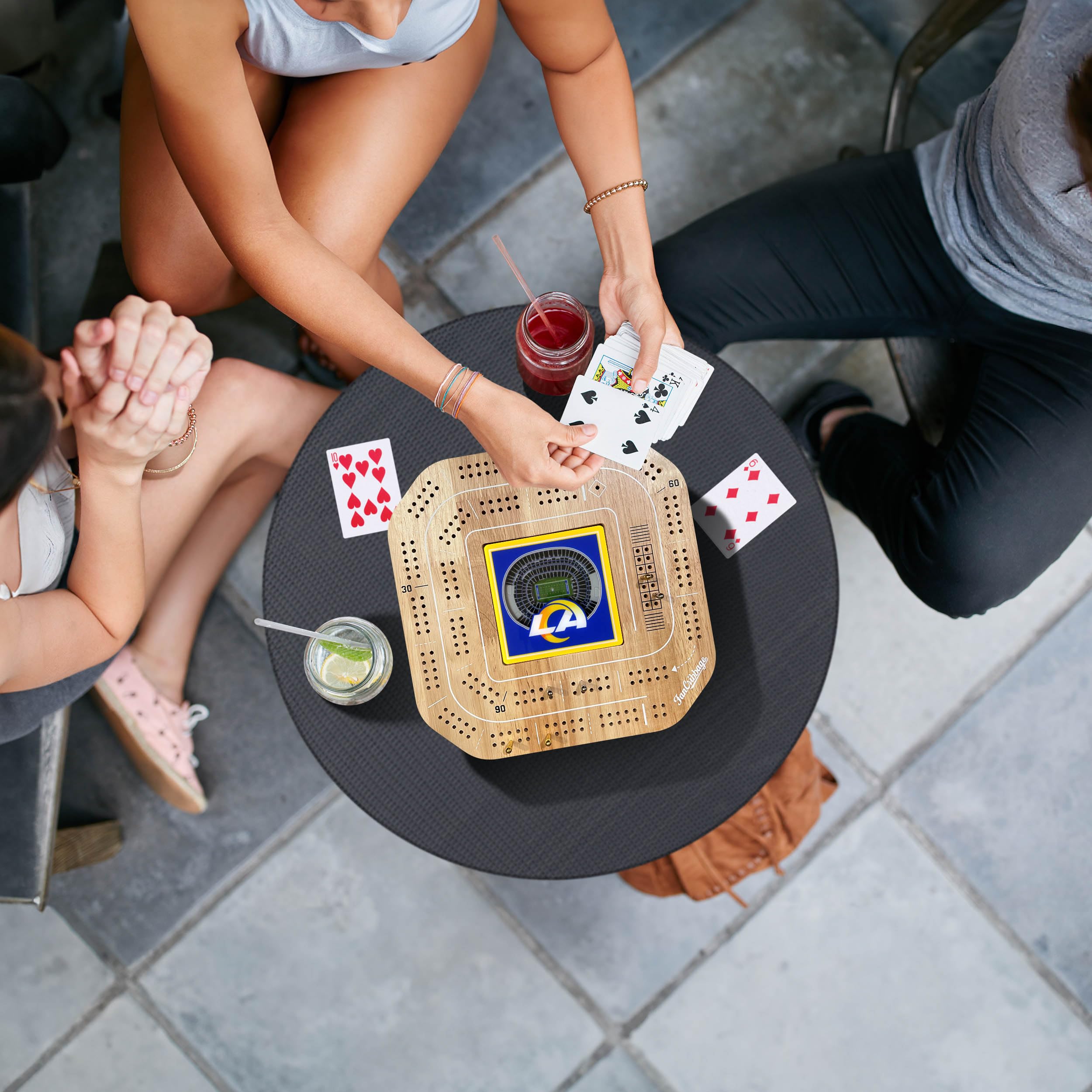 YouTheFan Jeu de société en Bois Cribbage sous Licence NFL