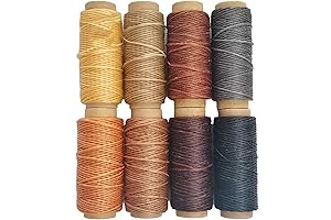 JANYUN 264Yd 150D Waxed Cotton Thread Set - 8 Colors