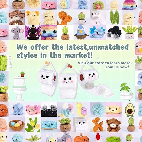 Miniatura 5 de Crochetta Kit de ganchillo para principiantes, kit de inicio de ganchillo con tutoriales en video paso a paso, kit de ganchillo para principiantes