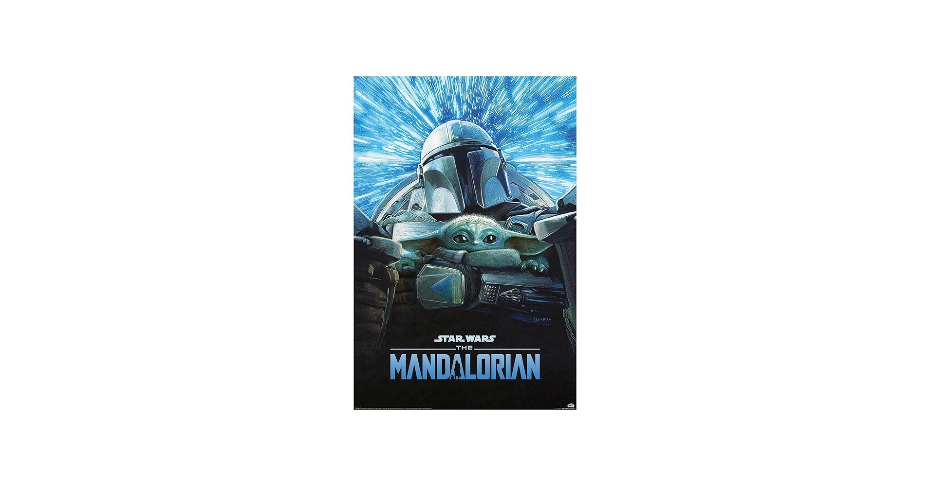 LEDポスターフレーム　発光　マンダロリアンポスター付き Amazon.co.jp: スター・ウォーズ:マンダロリアンポスター ライト