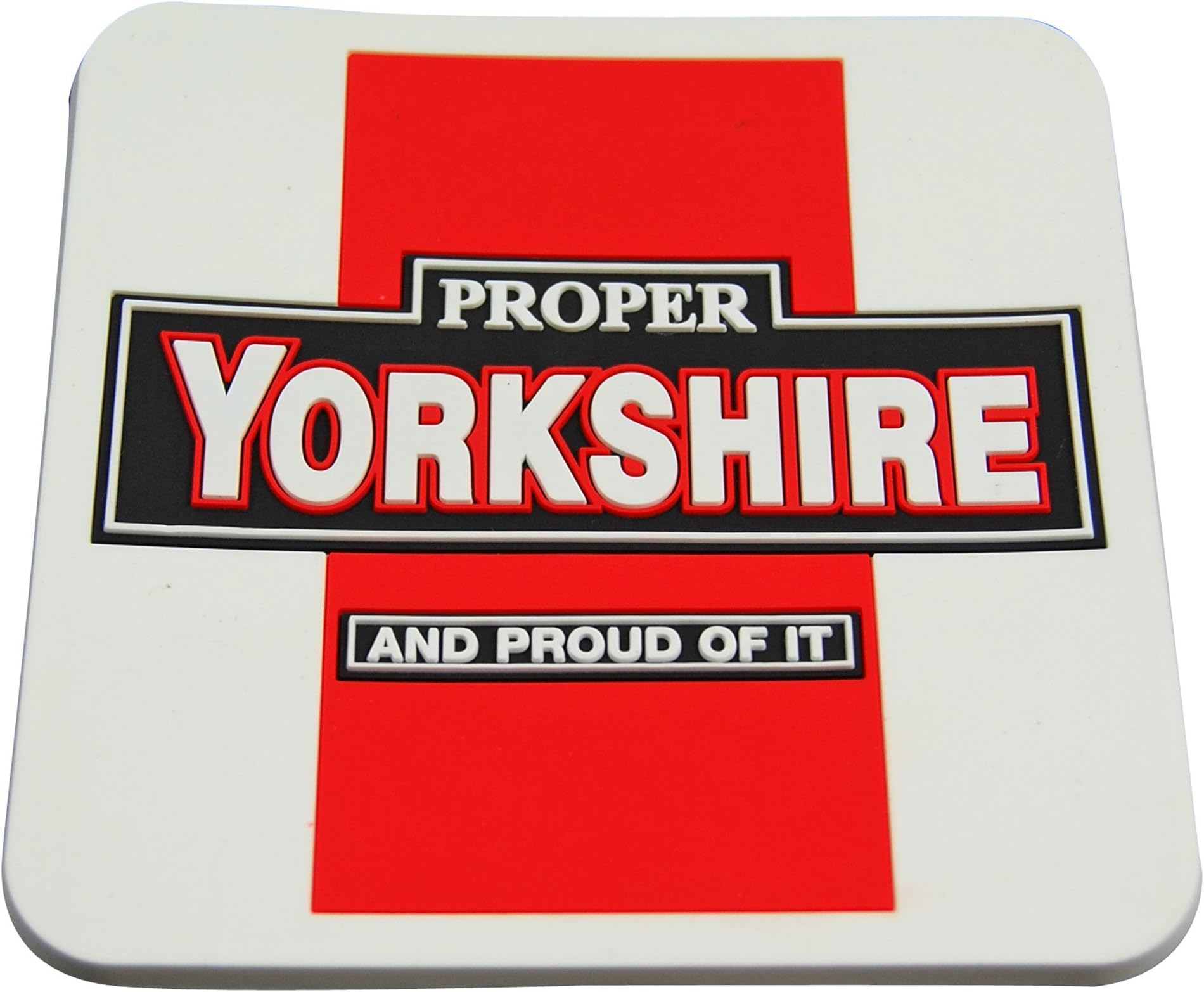 Proper Yorkshire And Proud Of It Drinks Coaster by Kapow Gifts