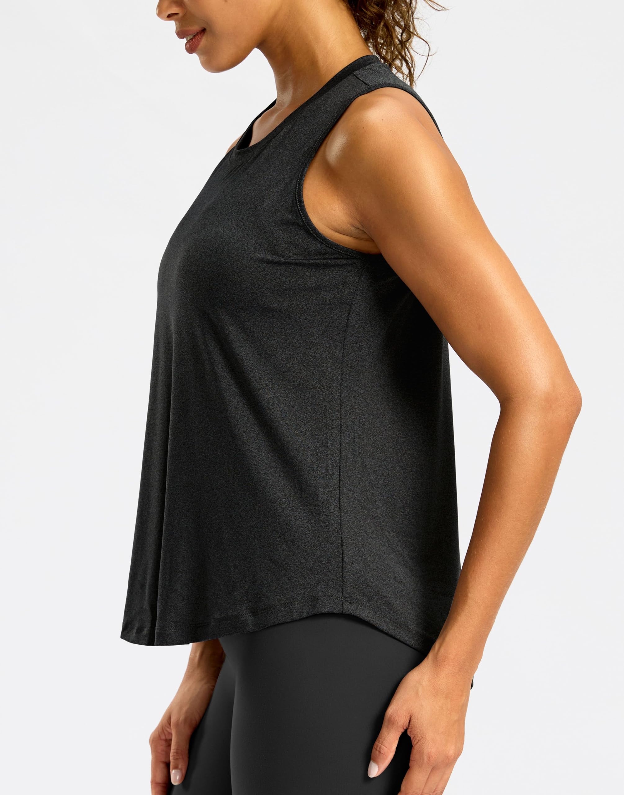 G Gradual Camiseta sin mangas de entrenamiento para mujer, sin mangas, atlética, para yoga, cuello alto, secado rápido, para correr, tenis, deportes