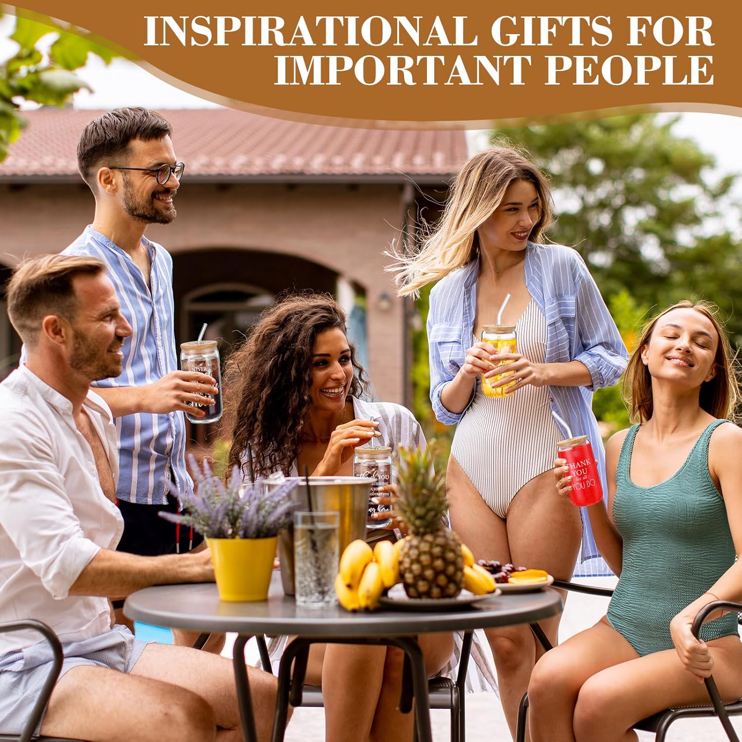 Tioncy 12 Pcs Employee Appreciation Gifts Bulk Christmas Appreciation Cups for Coworker Christian Religious Gifts 16oz Thank You Cups for Staff Teacher Nurses Team with Bamboo Lids Straws