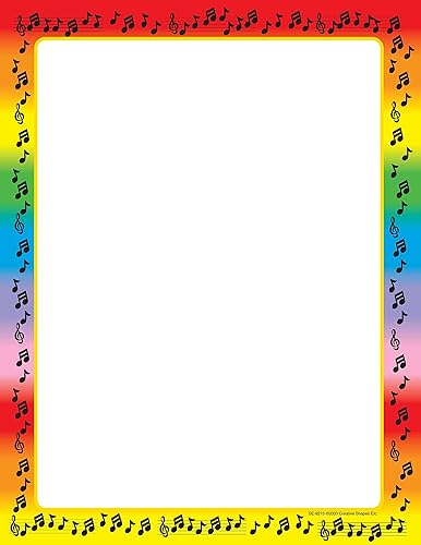 Miniatura 1 de Papel de diseñador – Música – Paquete de 50 hojas. Ideal para volantes, escritura de rectitales, cartas, conciertos, invitaciones, volantes o notas