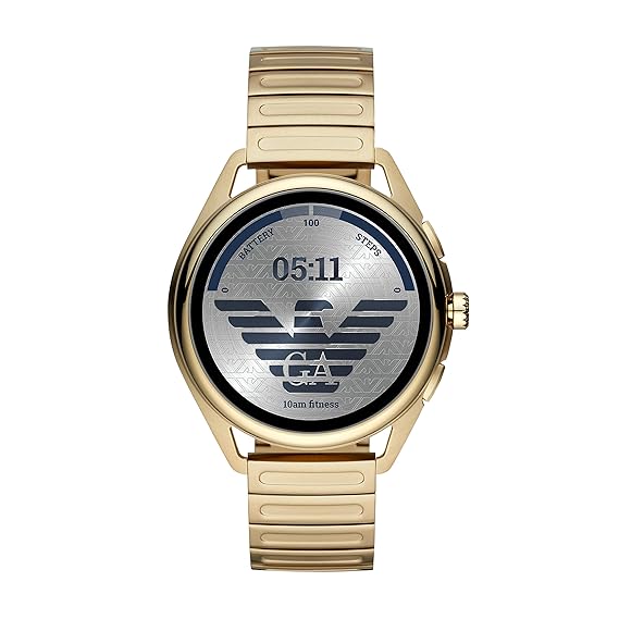 gold emporio armani watch
