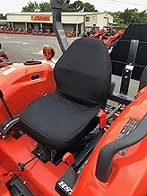 KU20 Kubota Black Waterproof Seat Covers for Tractor MX4800,MX5000,MX5200,MX5400, MX5800, M5660 SUH/SUHD, Z221R, Z231 Mower Zero Turn Mower.Kioti CS2510