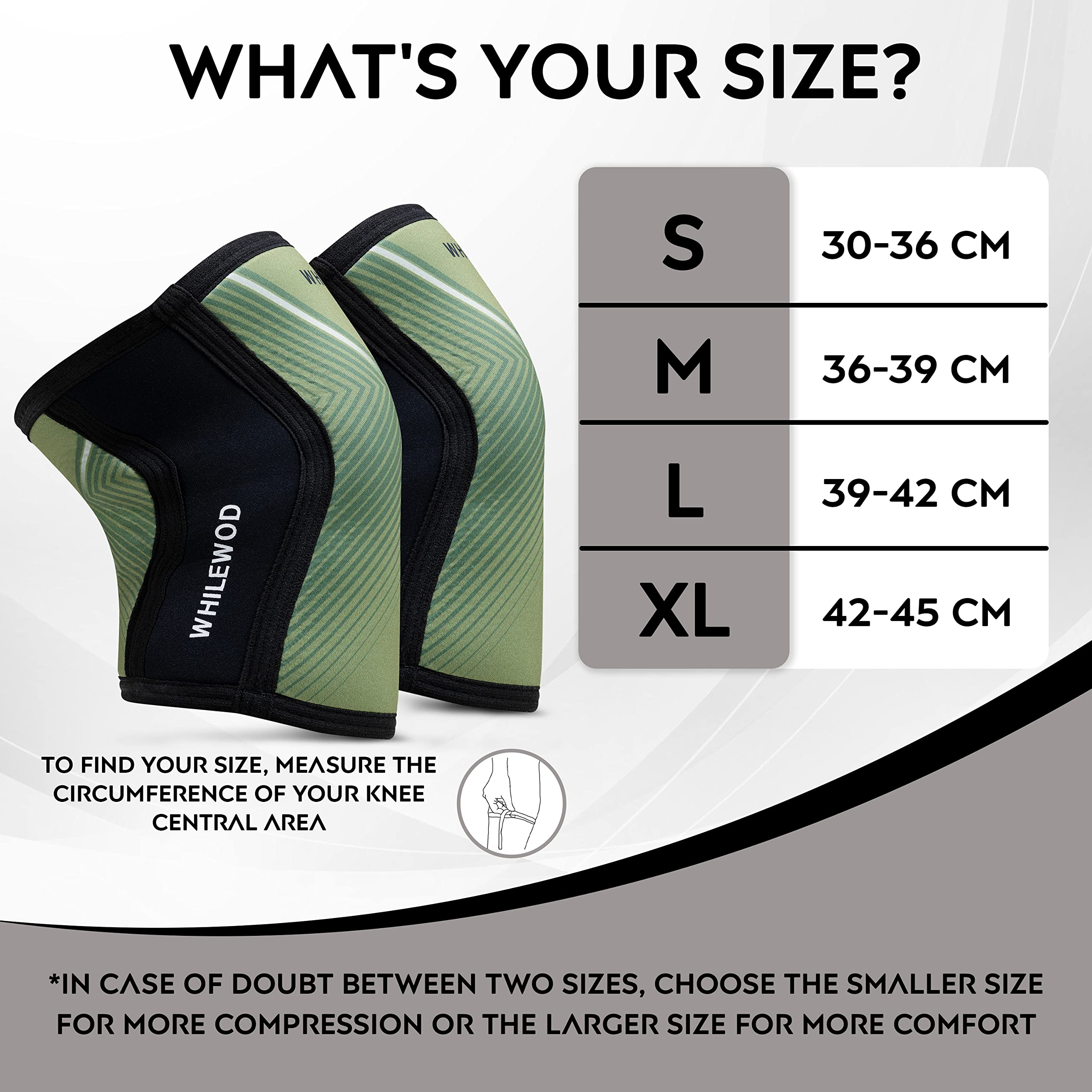 ginocchiere cross training, 5mm Neoprene, paio di ginocchiere powerlifting, ginocchiere palestra (Small)