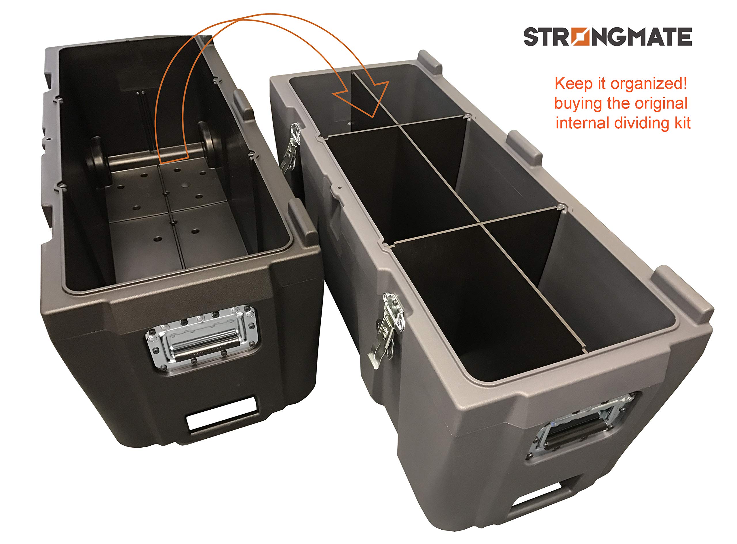 Baúl Trolley Modelo B.HD2-L de doble pared extra resistente para transporte y protección de equipos profesionales. 100x40x47cm. Capacidad 105 Litros.