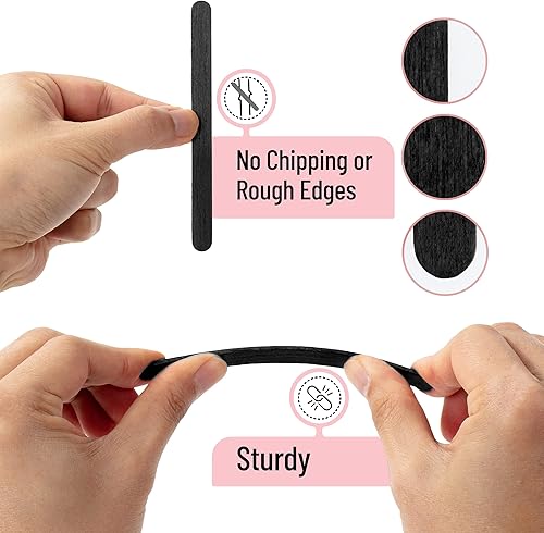 Vista 57 de Mr. Pen - Palitos de paletas de colores, palitos de madera de colores arcoíris para manualidades, paquete de 200, 4.5 pulgadas, suministros