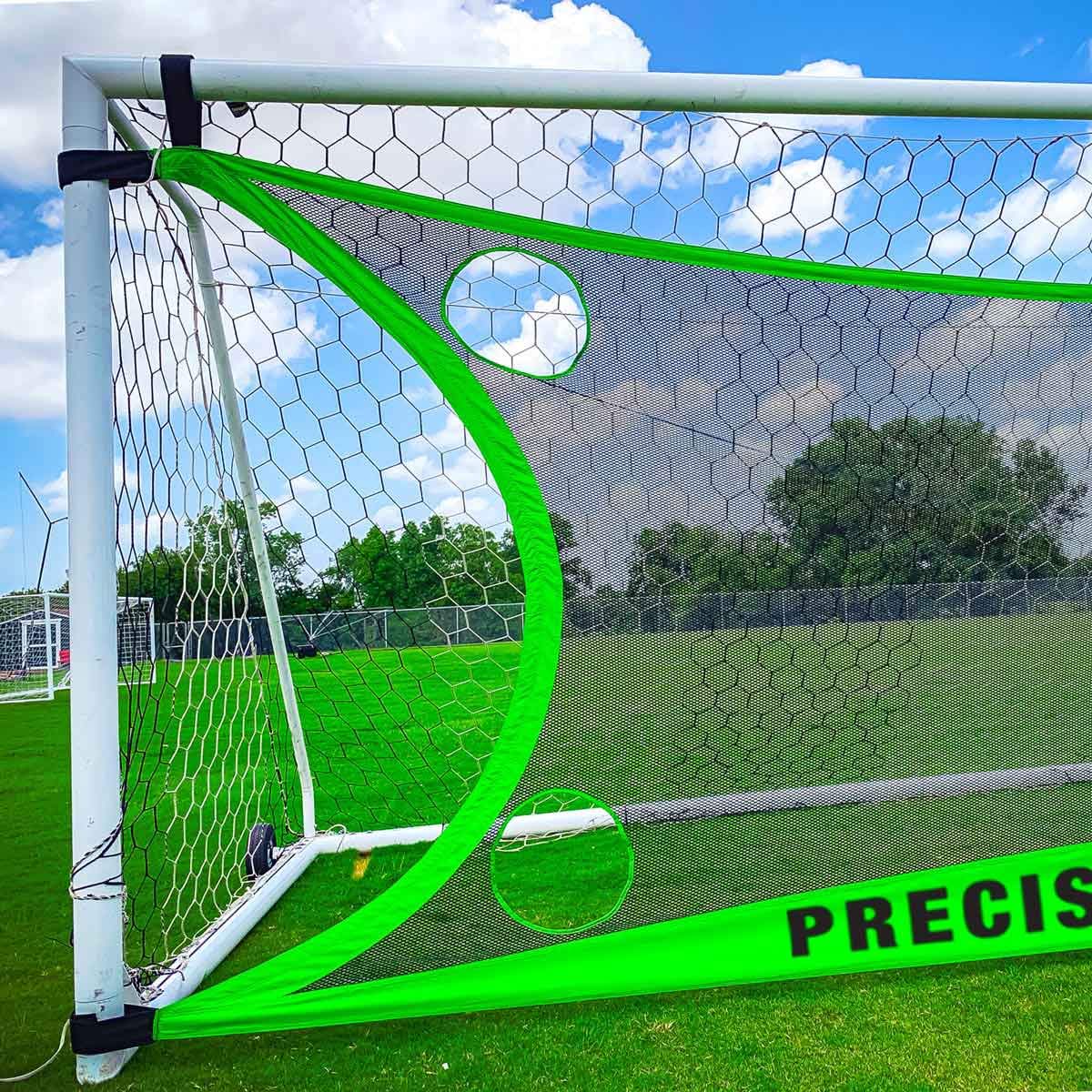 Soccer Innovations8'x24' Precision PK-Pro II Sniper's Target Goal Net, Green