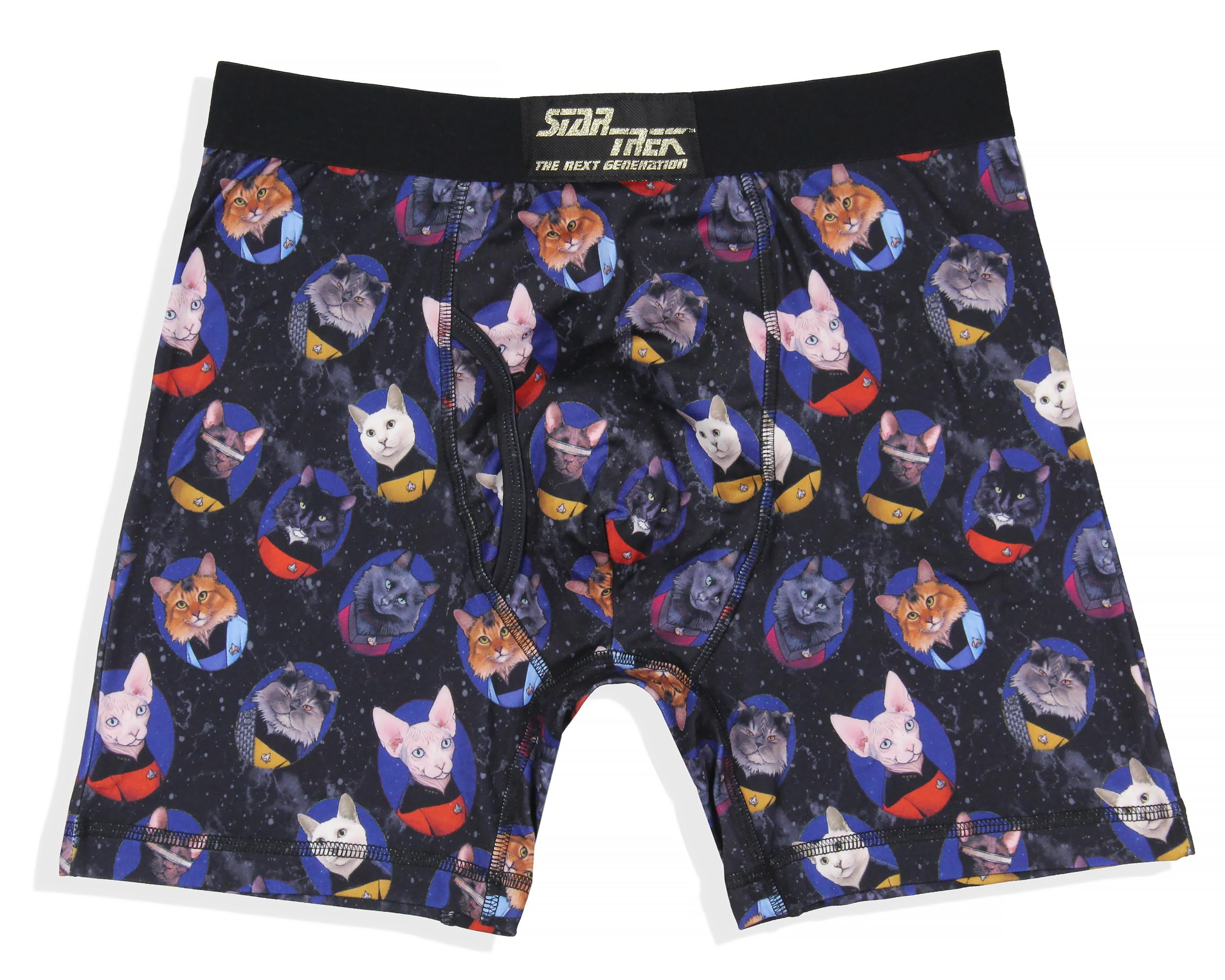 Calzoncillos tipo bóxer Star Trek hombre ropa interior divertida con estampado de gato 6