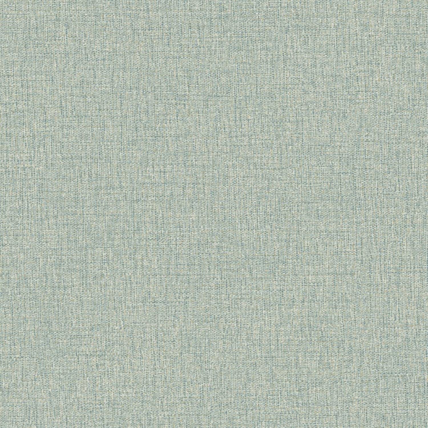 Grandeco Twill Plain Fabric Textured Wallpaper - Green