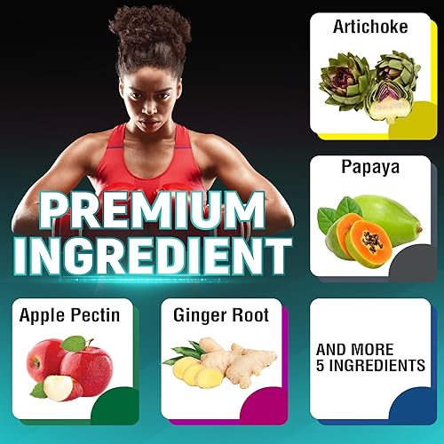 Miniatura 4 de (5 meses de suministro) Alcachofa Cápsulas 6650mg - 150 Cápsulas - Alcachofa, papaya, pectina de manzana -