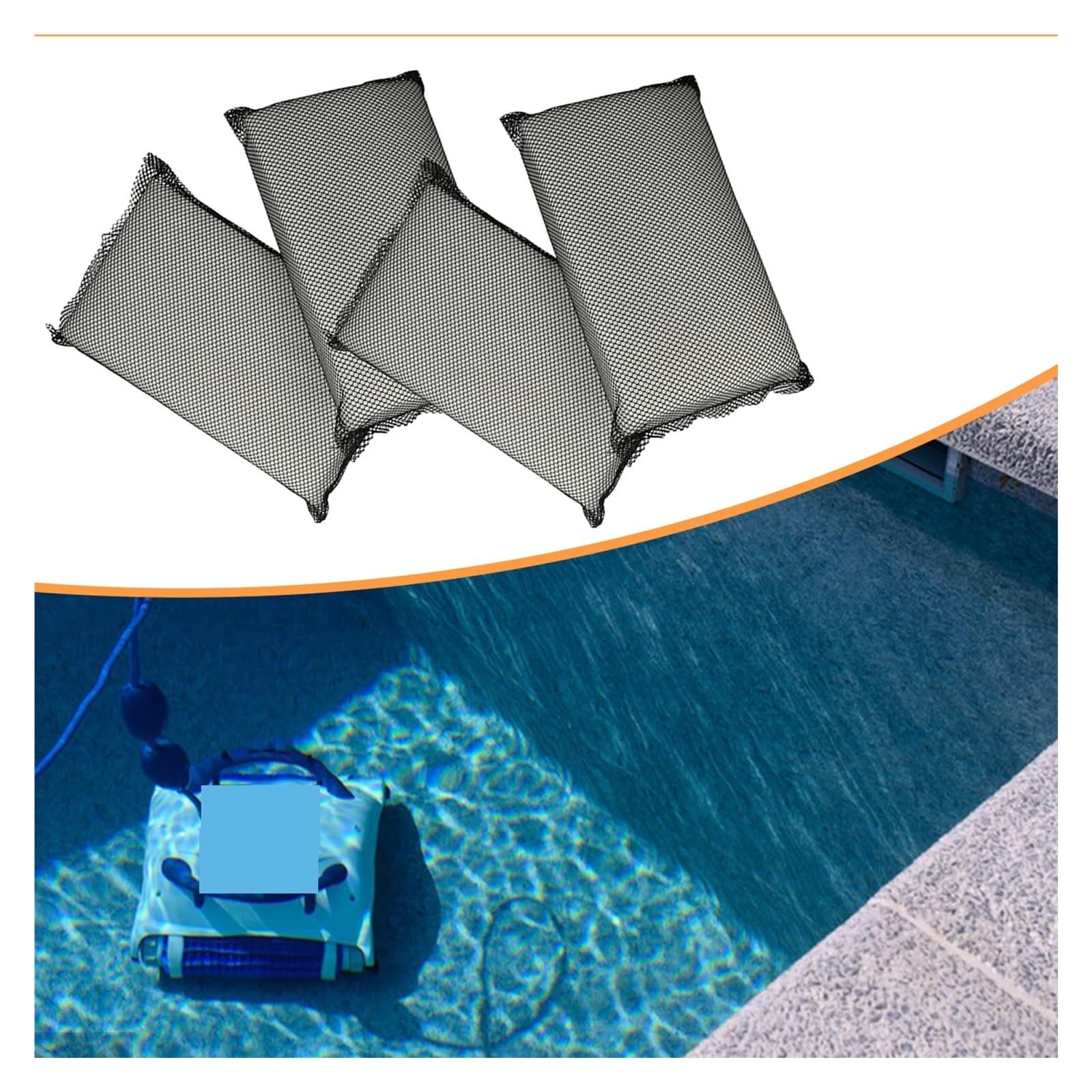 Almohadillas filtrantes robóticas Lavables for Limpiador de Piscinas, Piezas de Repuesto for aspiradoras