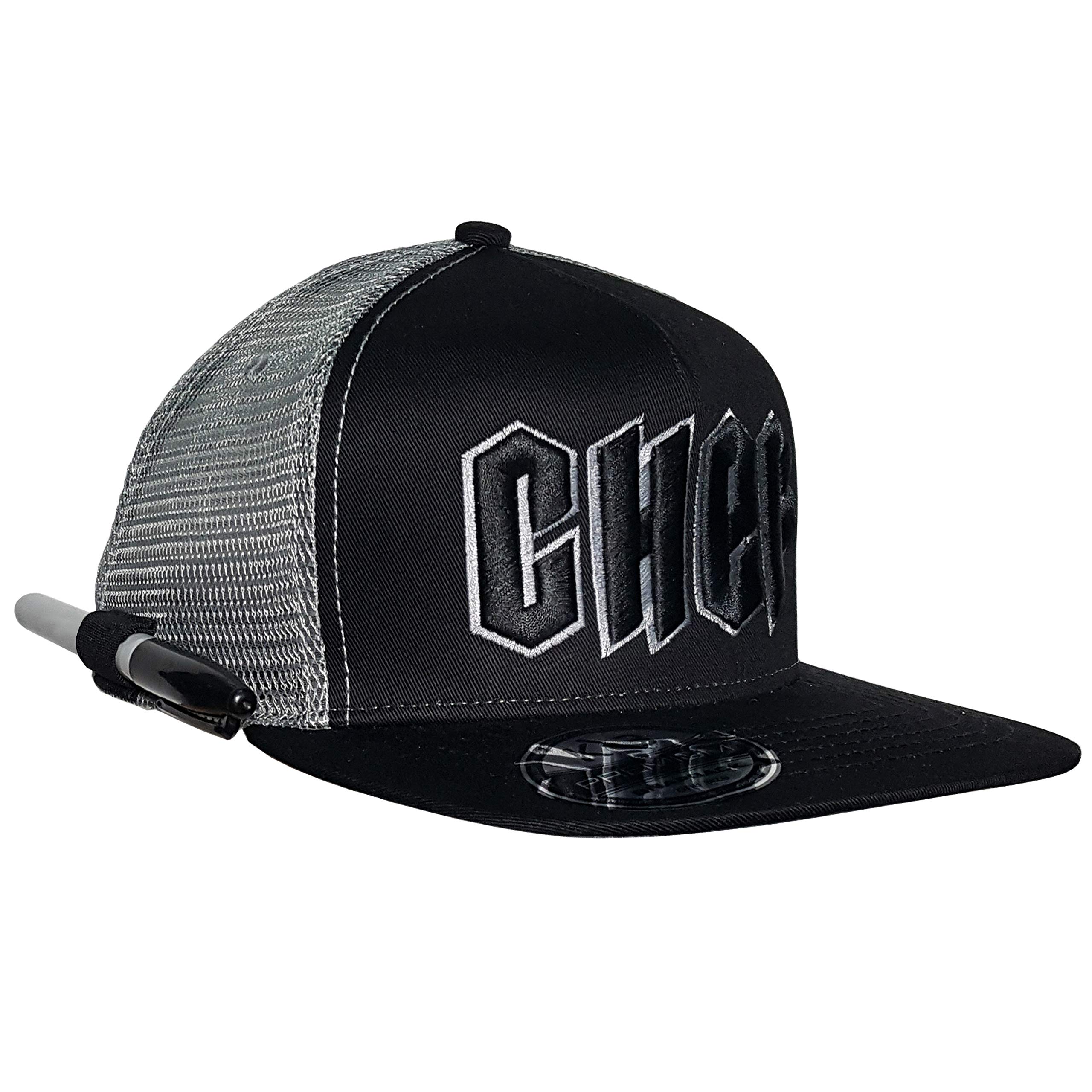 Chef/Cook, Snapback Hats. Adjustable and mesh Back for Great Ventilation. 3D Embroidery and Elastic for Your Marker - Gray