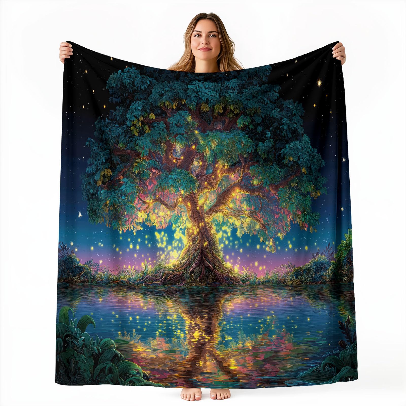 Manta de franela mullida, 180 x 220 cm, multicolor
