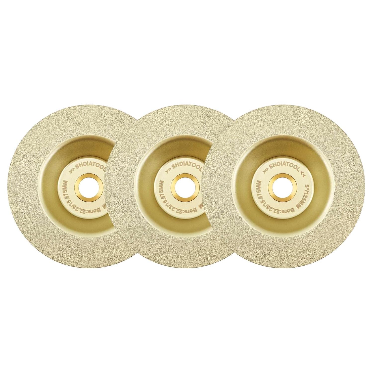 SHDIATOOL 5-Inch Diamond Cutting Disc – 125mm Porcelain Tile, Marble & Ceramic Cut-Off Blade for Angle Grinders & Circular Saws – Fast, Smooth Cuts Grinding Wheel(3 of Pack)