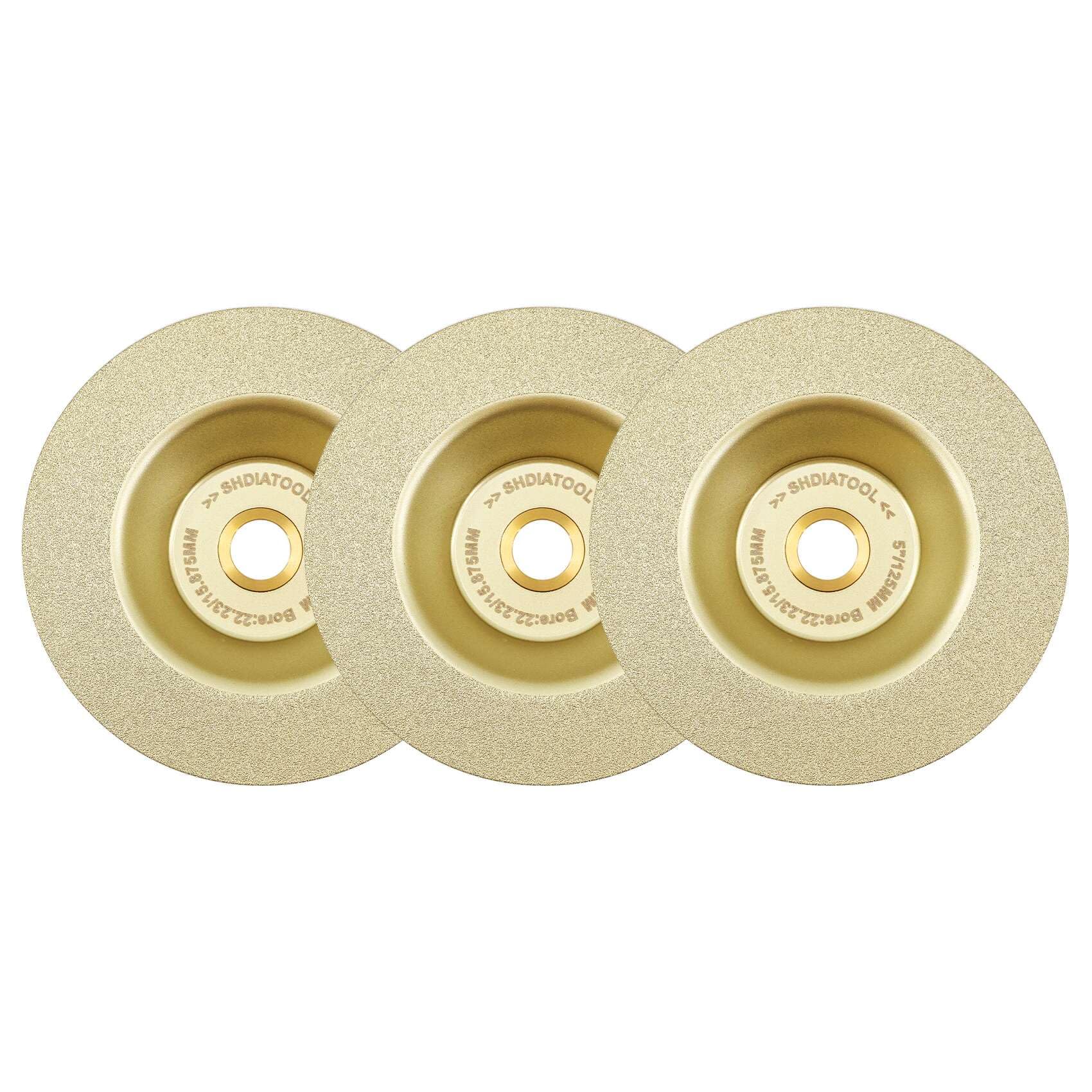 SHDIATOOL Disco de diamante de 125 mm – Disco para corte de porcelana, mármol y cerámica para amoladora angular y sierra circular – Cortes profesionales (paquete de 3)