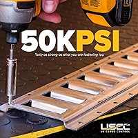 Vista 6 de US Cargo Control E Track, Hecho en EE. UU., Riel de pista E de acero calibre 12 de 8 pies galvanizado, Rieles ETrack horizontales para remolques