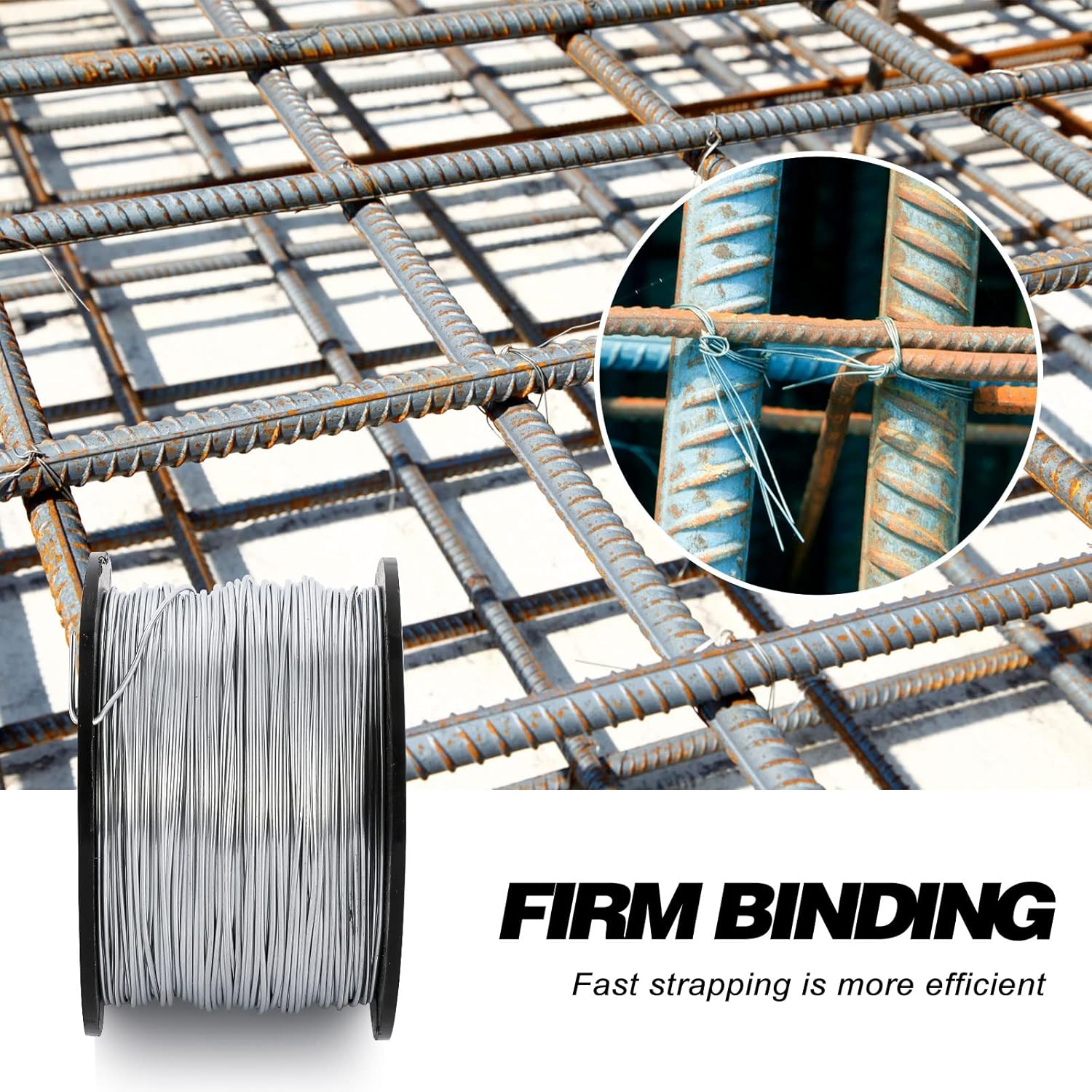 NEWTRY 5pcs Rebar Tie Wire only for NEWTRY Automatic Rebar Tying Machine (5pcs Rebar Tie Wire)